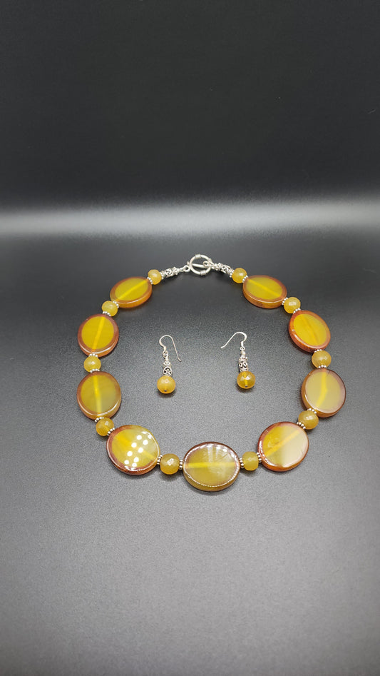 Honeyglow Necklace & Earrings